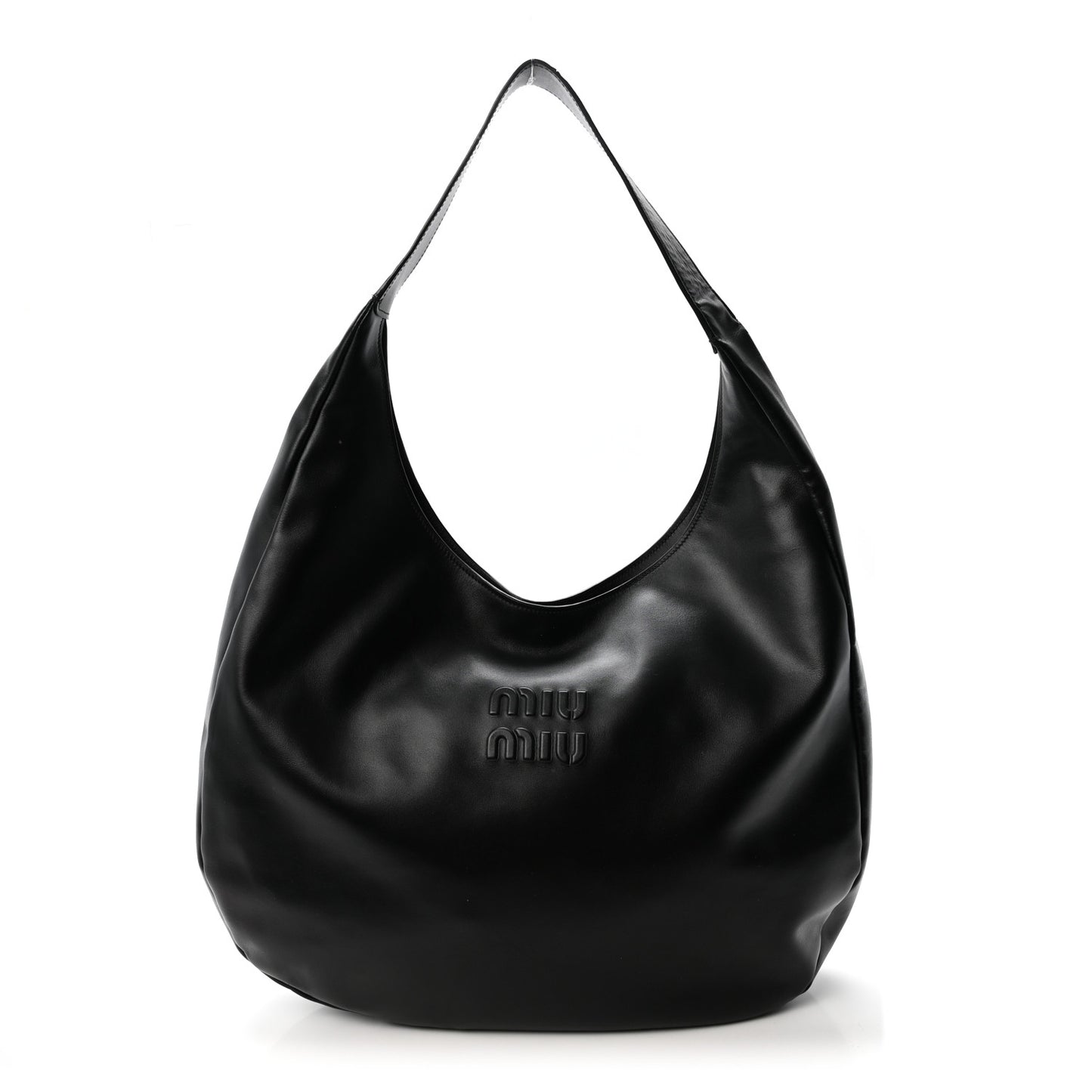 Soft Calf Softy Hobo Bag Black
