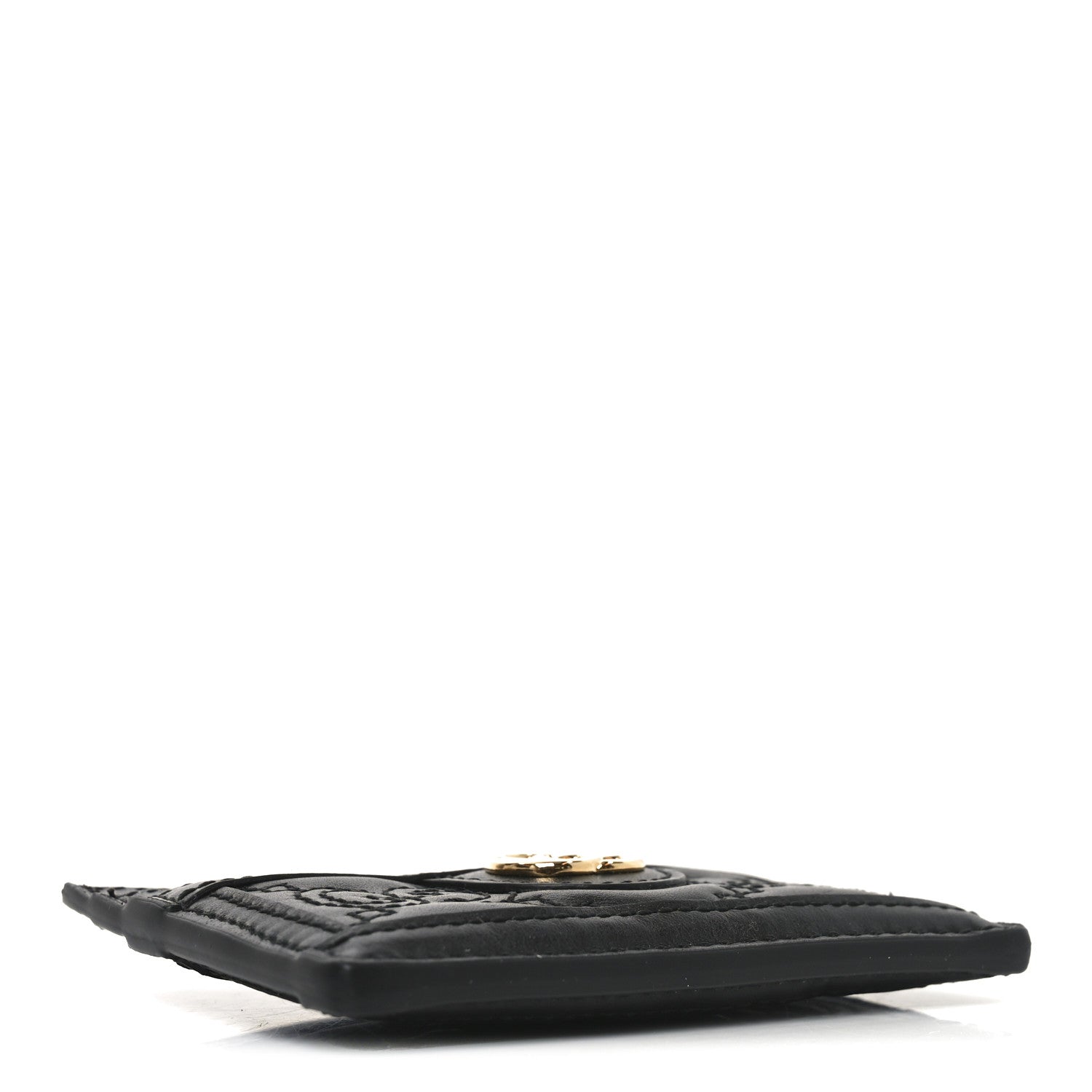 Gucci Calfskin GG Matelasse Card Holder  Black 4 of 7