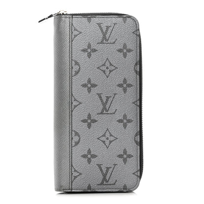 Louis Vuitton Taigarama Vertical Zippy Wallet Silver 1 of 10