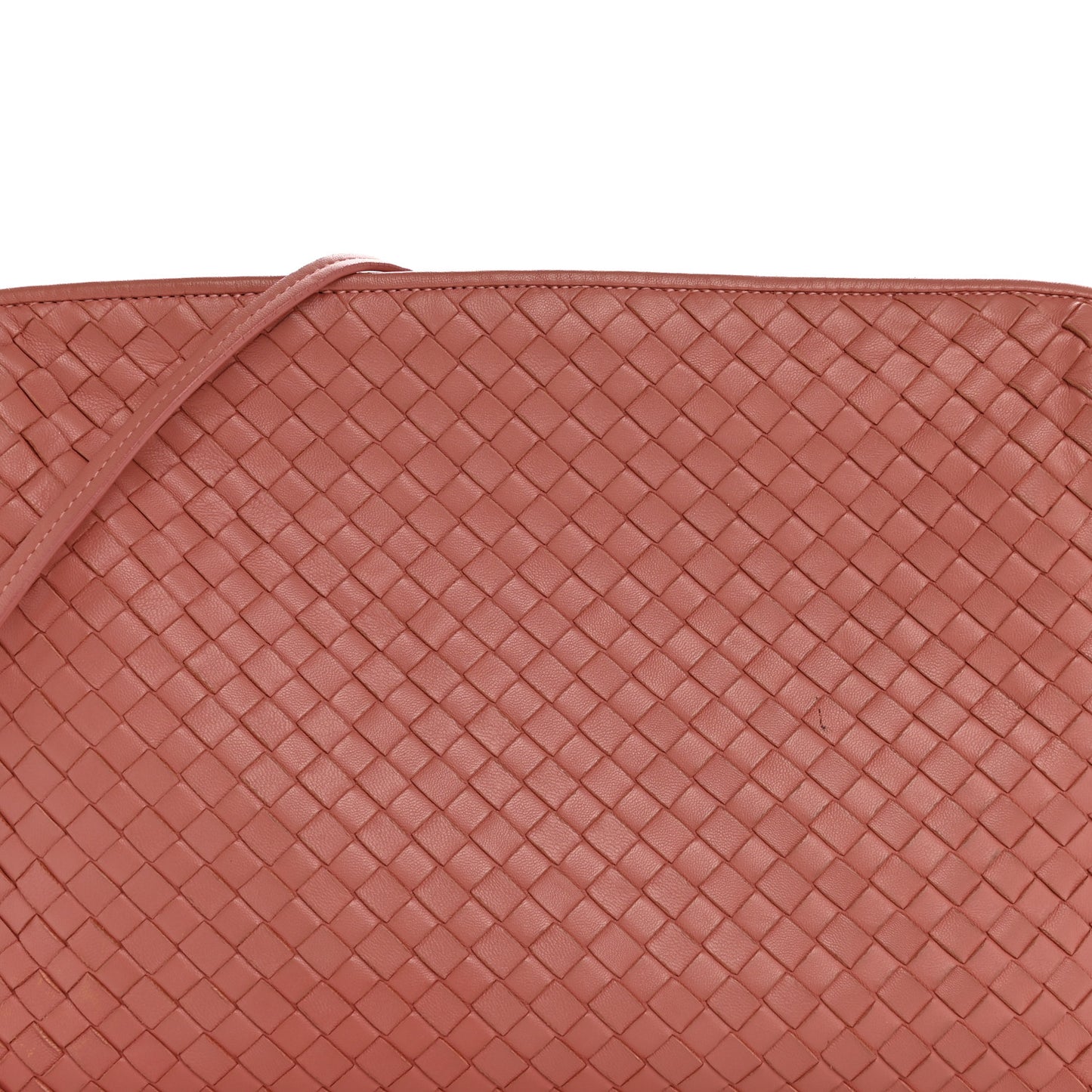 Nappa Intrecciato Large Nodini Crossbody Messenger Quarzo