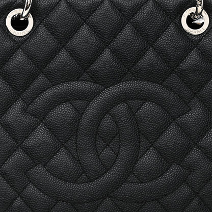 Chanel Caviar Quilted Grand Shopping Tote GST Black 8 of 11