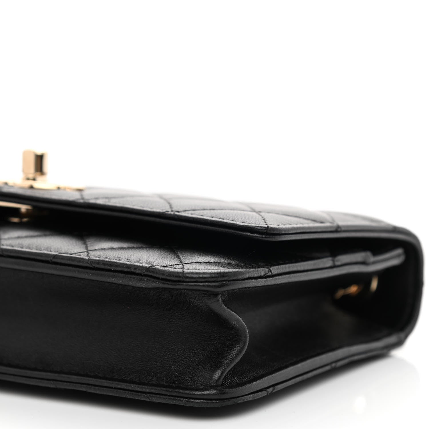 Chanel Lambskin Quilted Trendy CC Wallet On Chain WOC Black 11 of 11