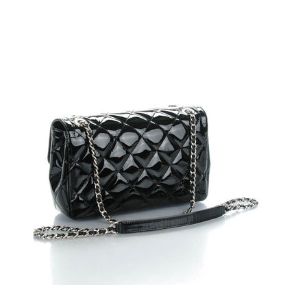 Chanel Patent Quilted Small Coco Shine Flap Black 3 of 8