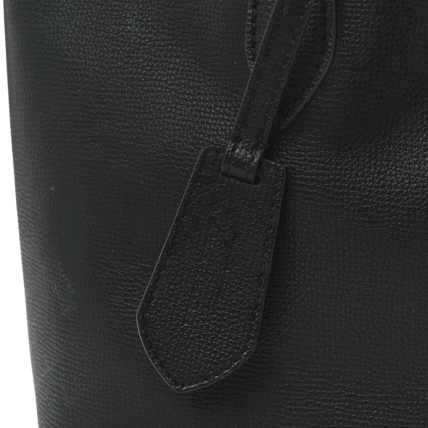 Burberry Grainy Calfskin Haymarket Check Medium Reversible Tote Black 12 of 20