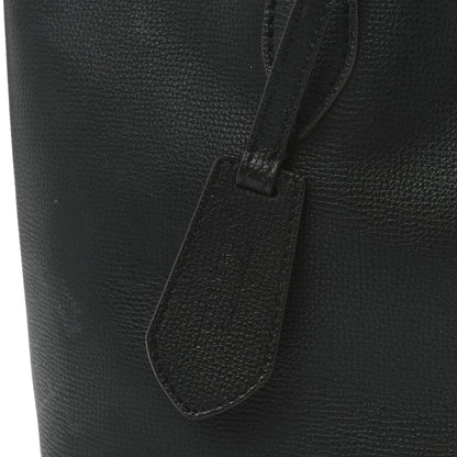 Burberry Grainy Calfskin Haymarket Check Medium Reversible Tote Black 12 of 20