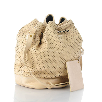 Balenciaga Agneau Arena Laser Cut Cross Classic Gold Hardware Medium Pampille Praline 4 of 7