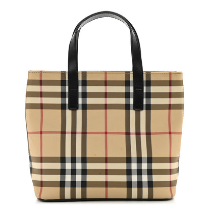 Burberry House Check Small Tote Black 1 of 11