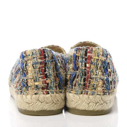 Chanel Tweed Grosgrain CC Espadrilles 39 Multicolor 6 of 9