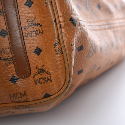 MCM Visetos Large Liz Reversible Shopper Tote Cognac 12 of 32