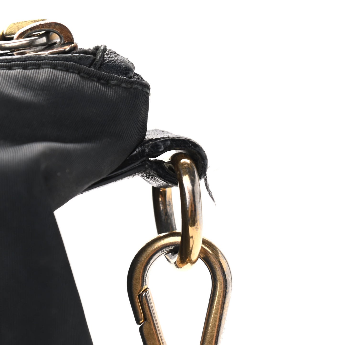 Tessuto Nylon Soft Calfskin Tote Black