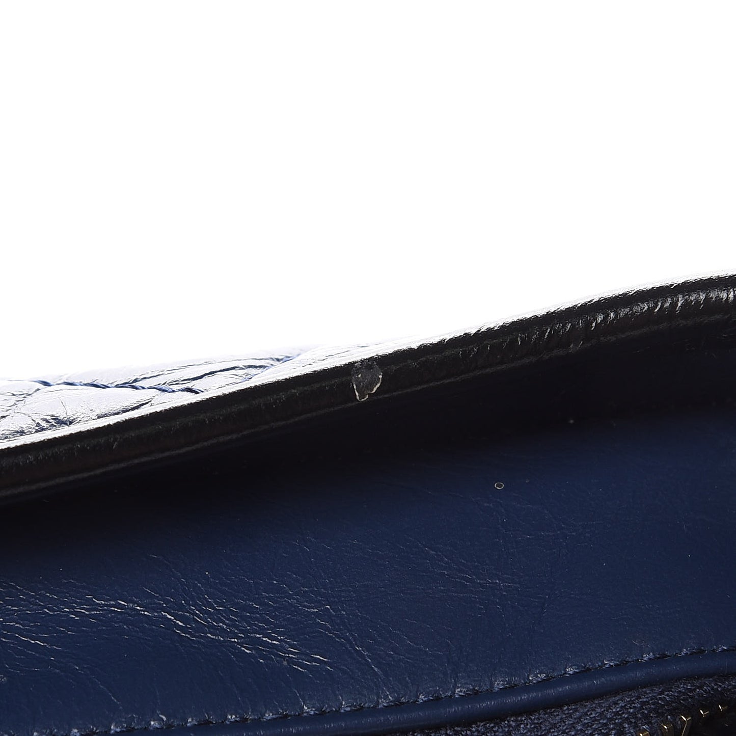 Aged Calfskin Quilted Medium Gabrielle Hobo Navy Black