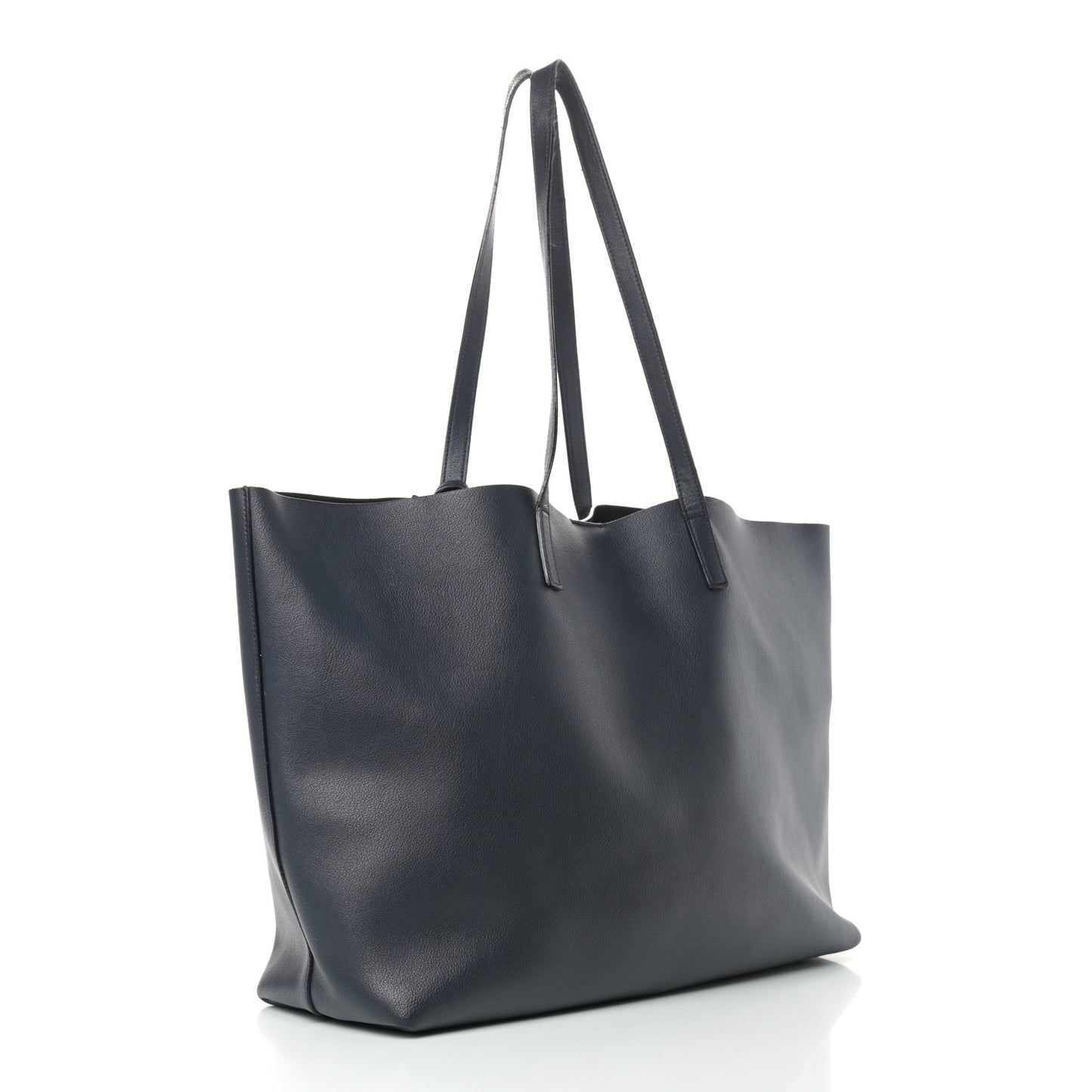Calfskin Large Shopping Tote Deep Marine