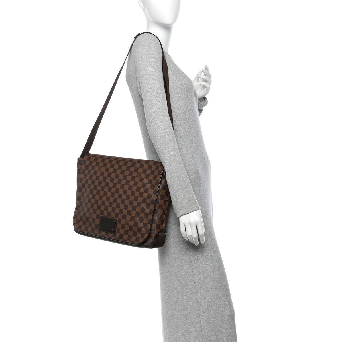 Louis Vuitton Damier Ebene Brooklyn GM 2 of 10
