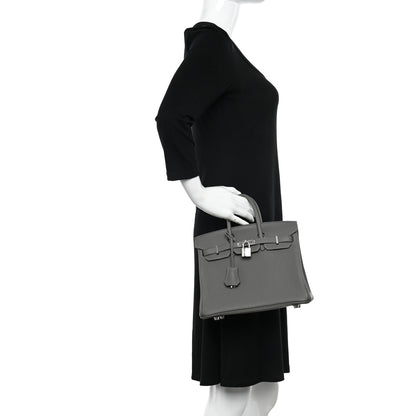 Hermes Togo Birkin 25 Gris Meyer 2 of 11