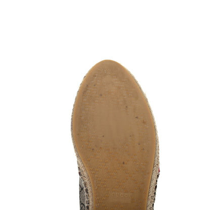 Gucci GG Supreme Monogram Blooms Espadrilles 38.5 Beige Multicolor Dry Rose 10 of 13