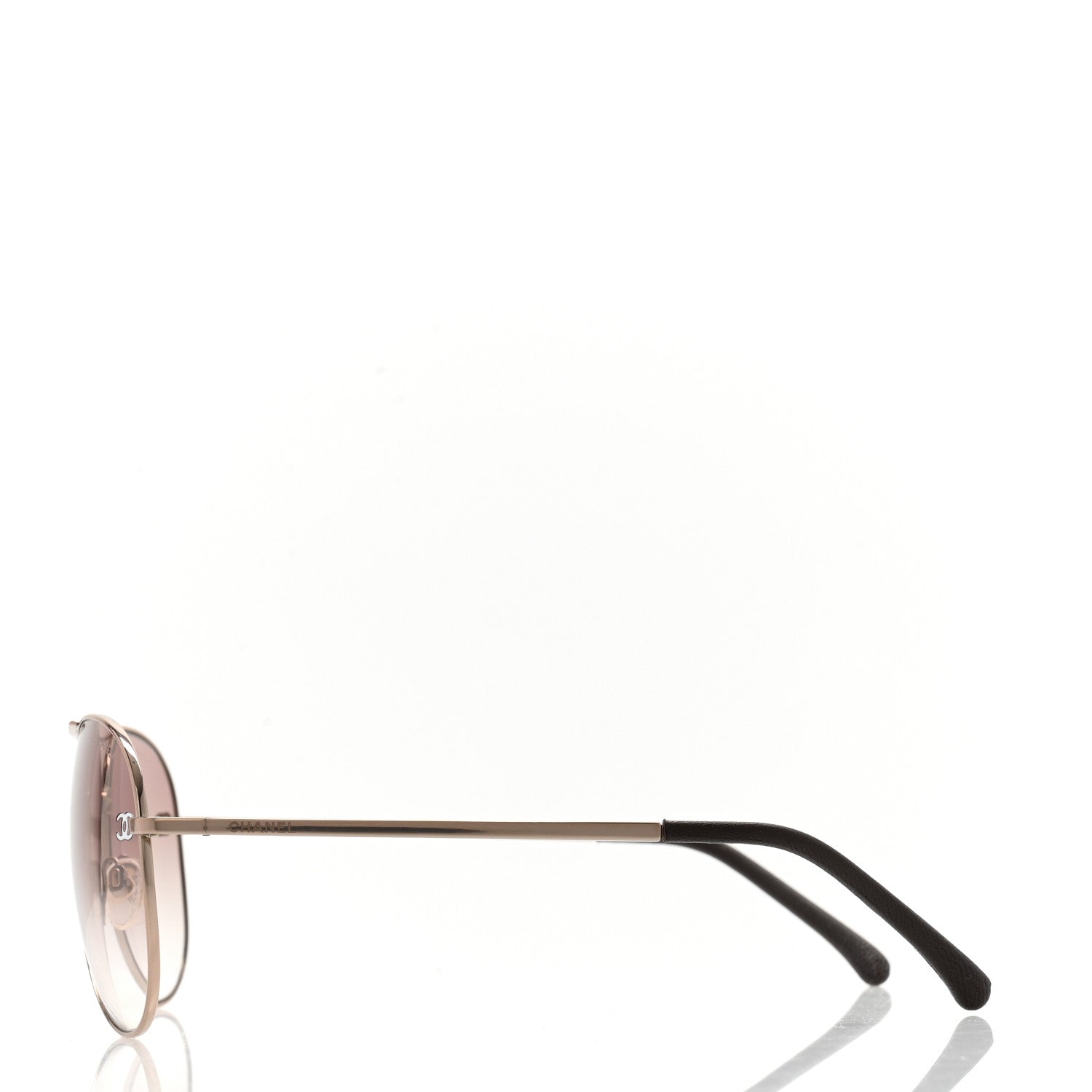 Chanel Aviator CC Sunglasses 4189-T-Q Silver 3 of 8