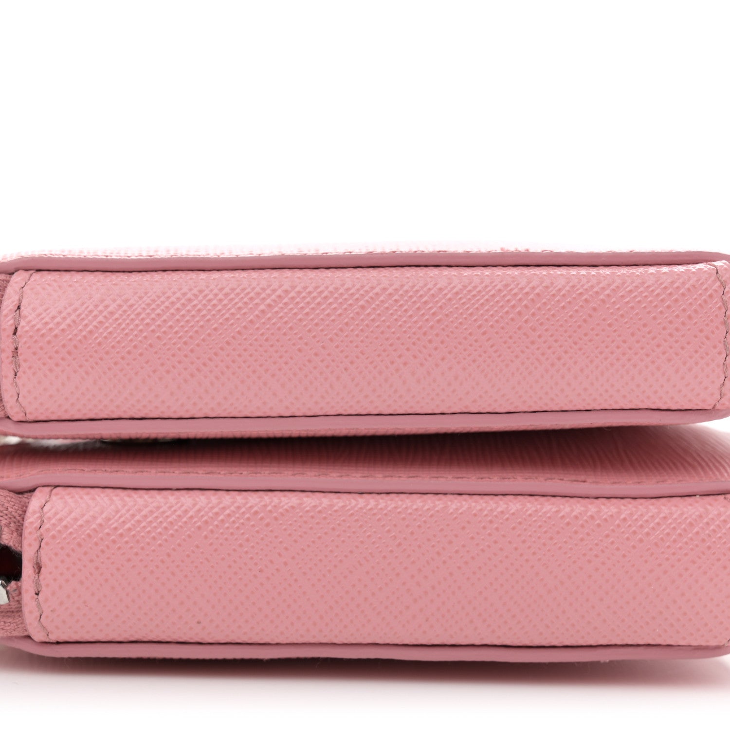 Prada Saffiano Mini Triangle Crossbody Pouch Petalo 9 of 10