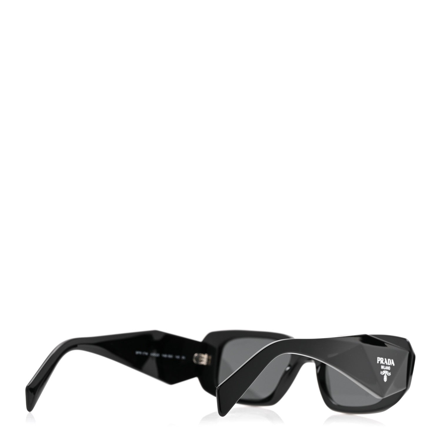 Prada Acetate Symbole Sunglasses SPR 17W Black 4 of 8