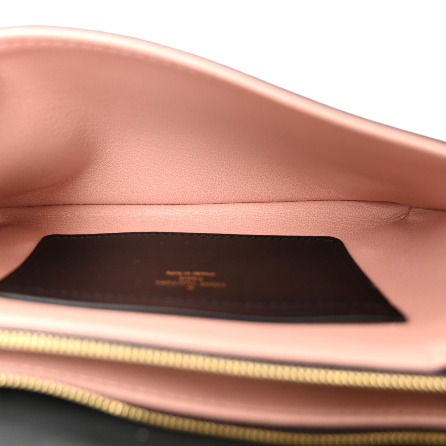Lambskin Embossed Monogram Pochette Coussin Black
