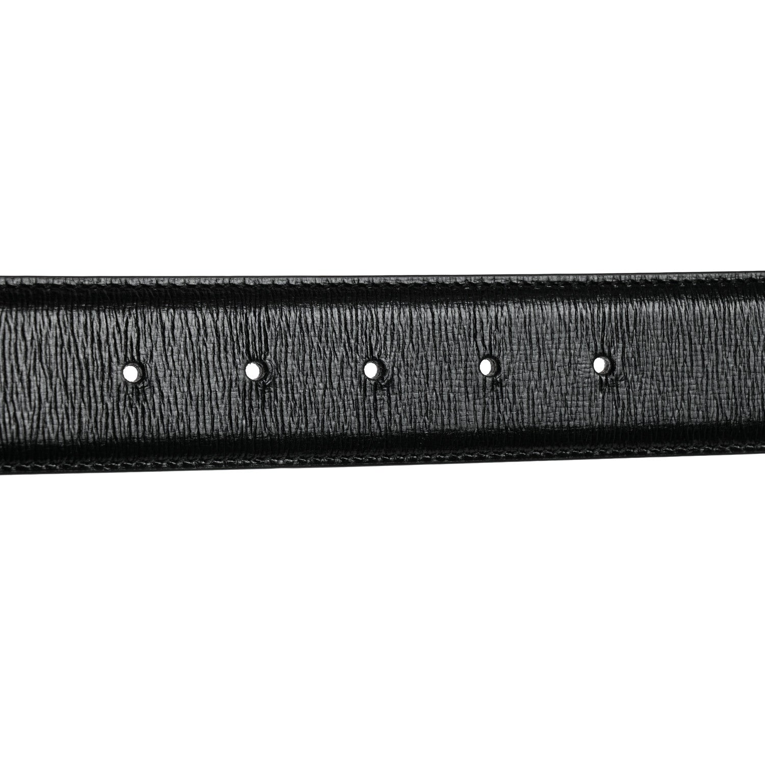 Gucci Azalea Calfskin Enamel Monochrome Double G 40mm Belt 90 36 Black 5 of 7