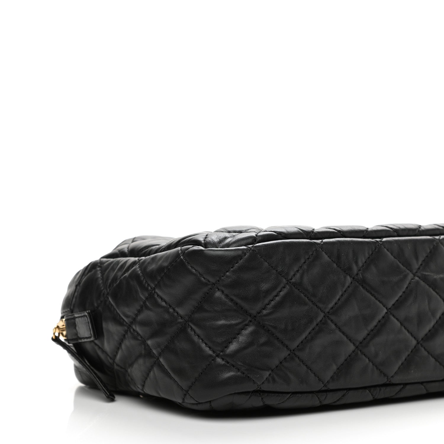 Chanel Aged Calfskin Quilted Medium Reissue Camera Case Black 9 of 10
