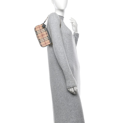 Burberry Haymarket Check Clara Pochette Grey 2 of 11