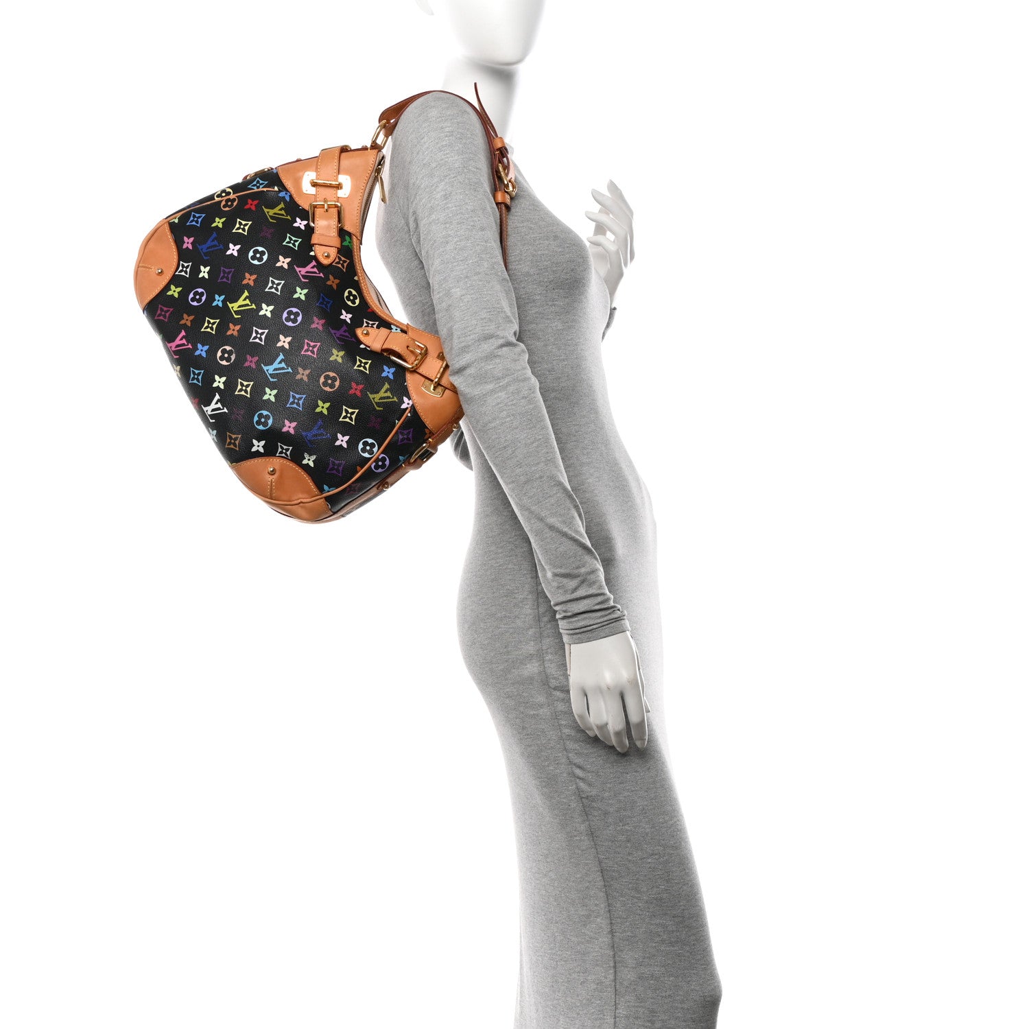 Louis Vuitton Monogram Multicolor Greta Black 2 of 13