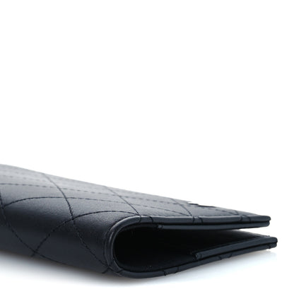 Chanel Grained Calfskin Quilted Card Holder Wallet So Black 4 of 9