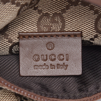 Gucci GG Monogram Web Double Pocket Belt Bag Brown 6 of 7