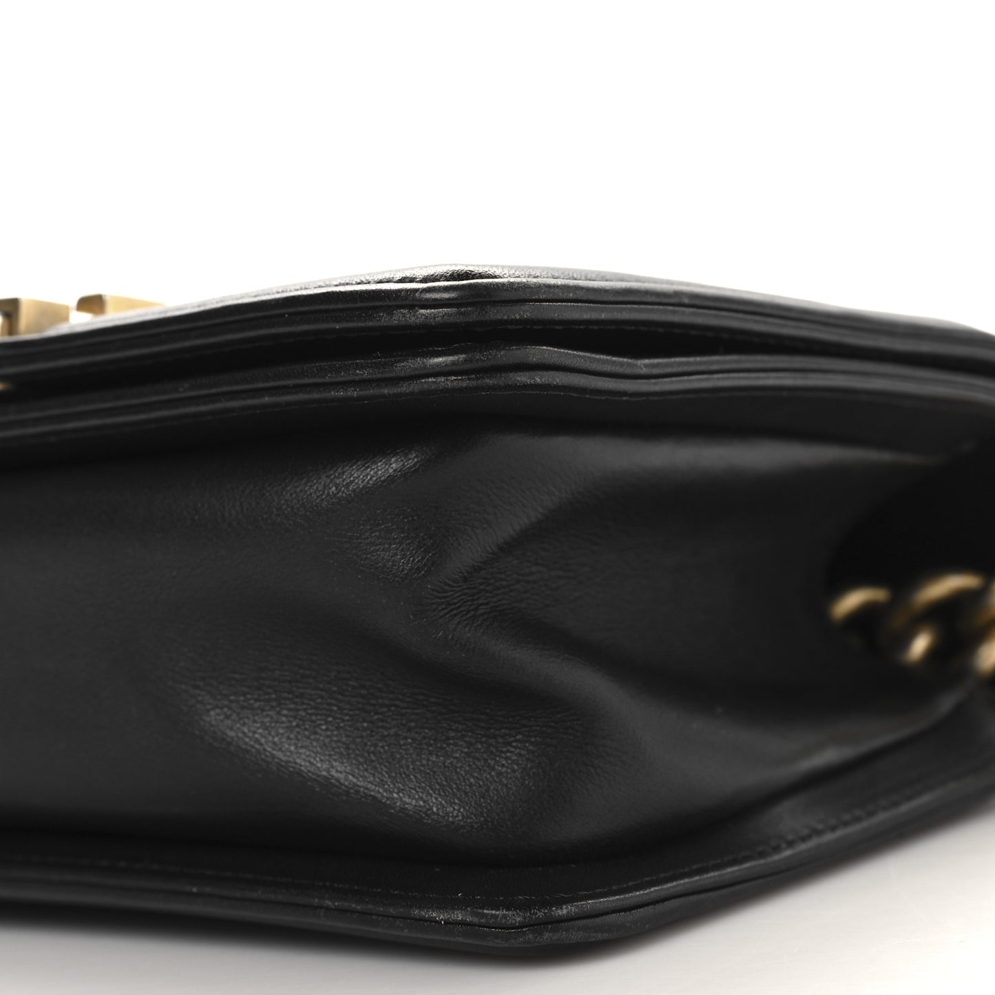 Snakeskin Calfskin Small Boy Flap Gold