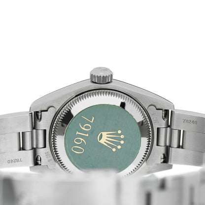 Rolex Stainless Steel 26mm Oyster Perpetual Date Watch Blue 79160 4 of 5