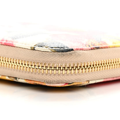 Dolce & Gabbana Dauphine Floral Print Zip Around Wallet Multicolor 9 of 11