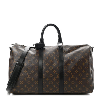 Louis Vuitton Monogram Macassar Keepall Bandouliere 45 1 of 14