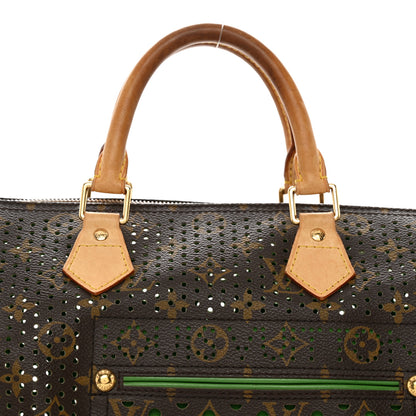 Louis Vuitton Monogram Perforated Speedy 30 Green 9 of 11