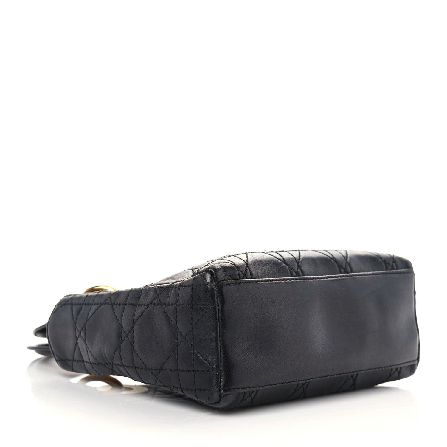 Christian Dior Lambskin Cannage Mini Lady Dior Black 4 of 18