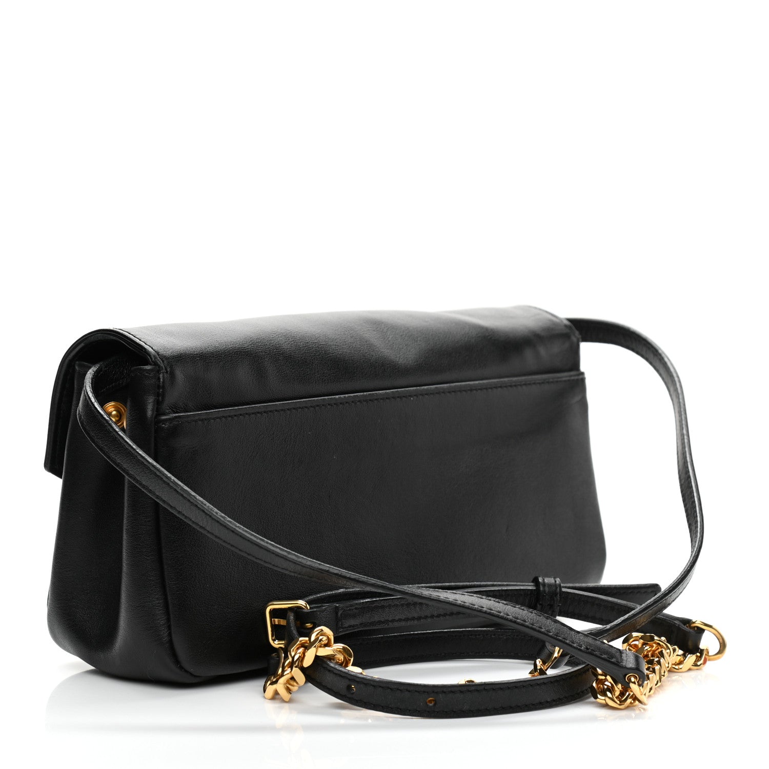 Saint Laurent Calfskin Crossbody Bag Black 3 of 9