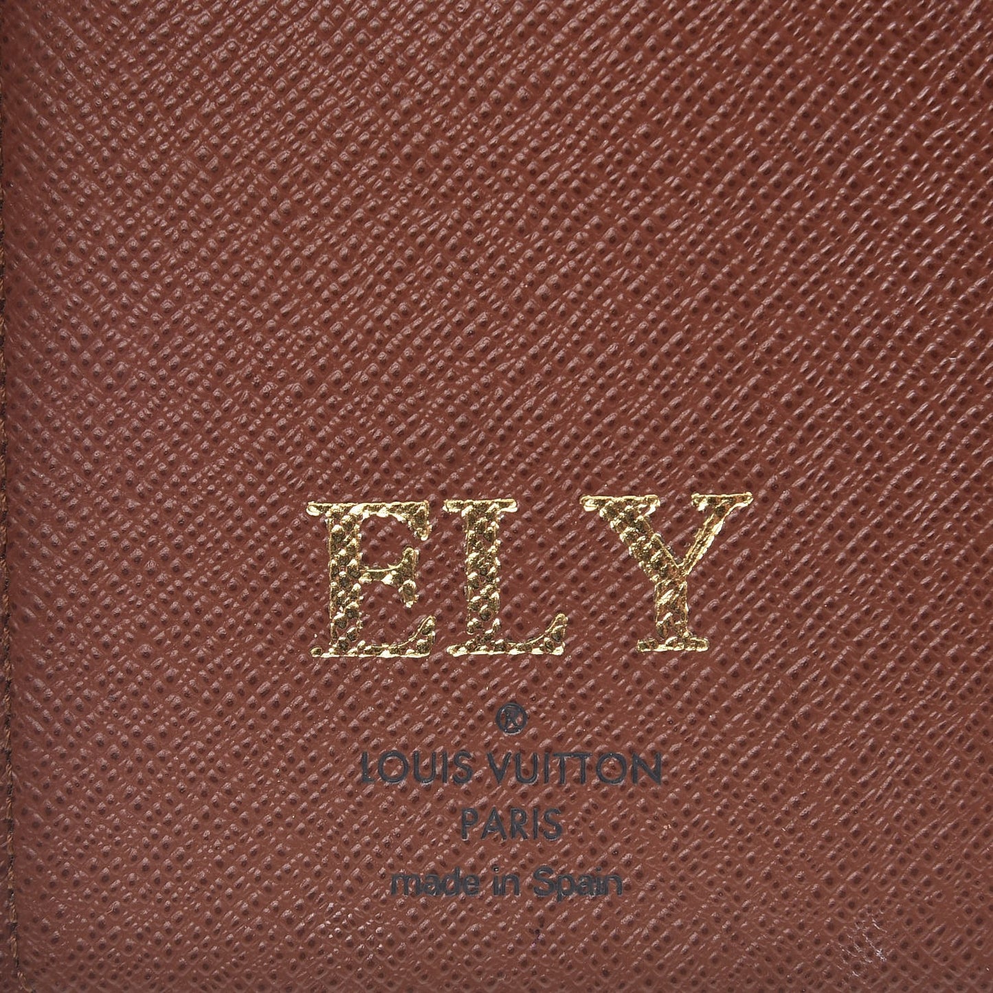 Monogram Pocket Agenda Cover