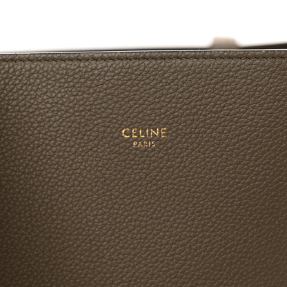 Celine Soft Grained Calfskin Small Belt Cabas Phantom Taupe 7 of 10