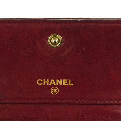 Chanel Caviar Timeless CC Compact Flap Wallet Dark Red 7 of 11
