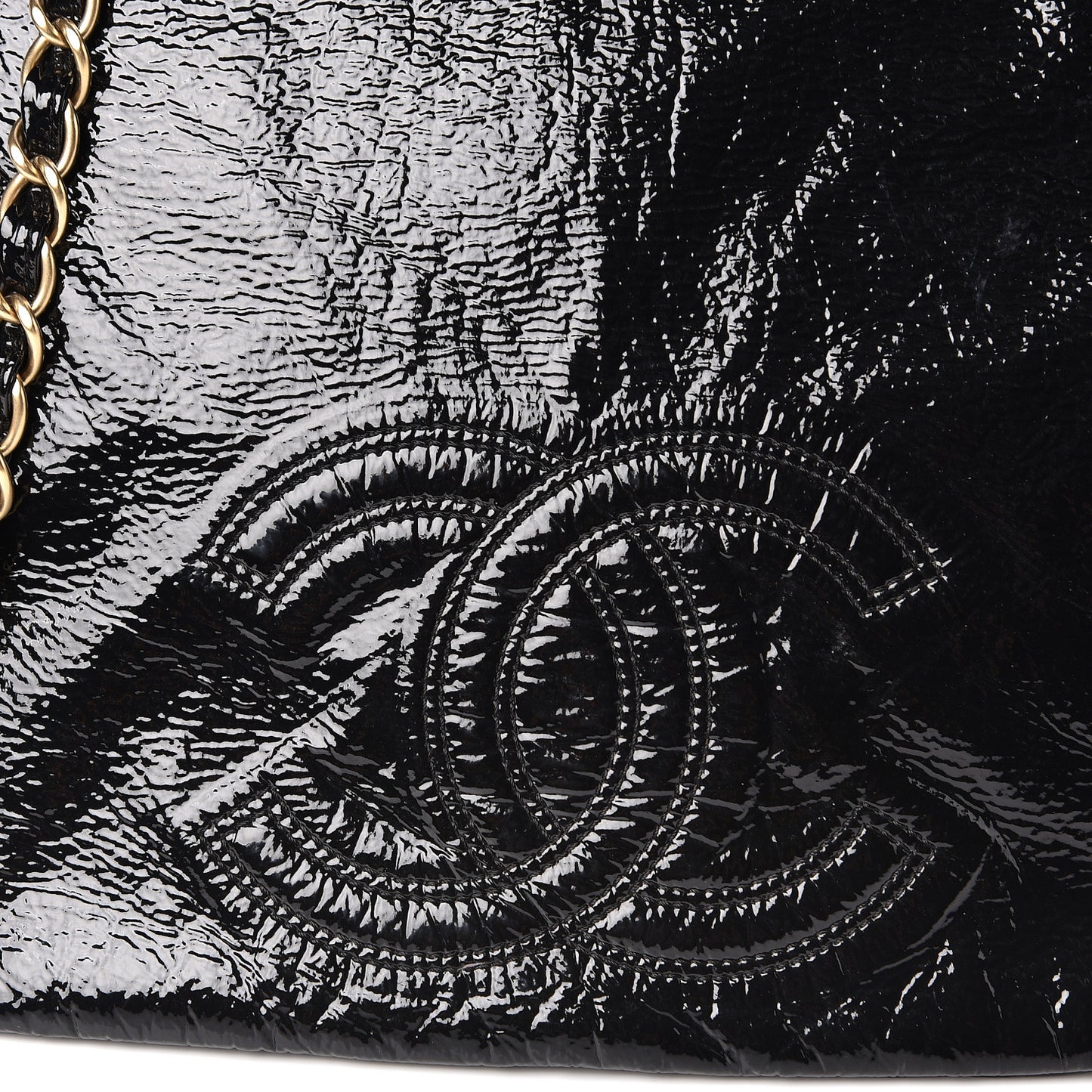Vinyl XL Rock and Chain Flap Black
