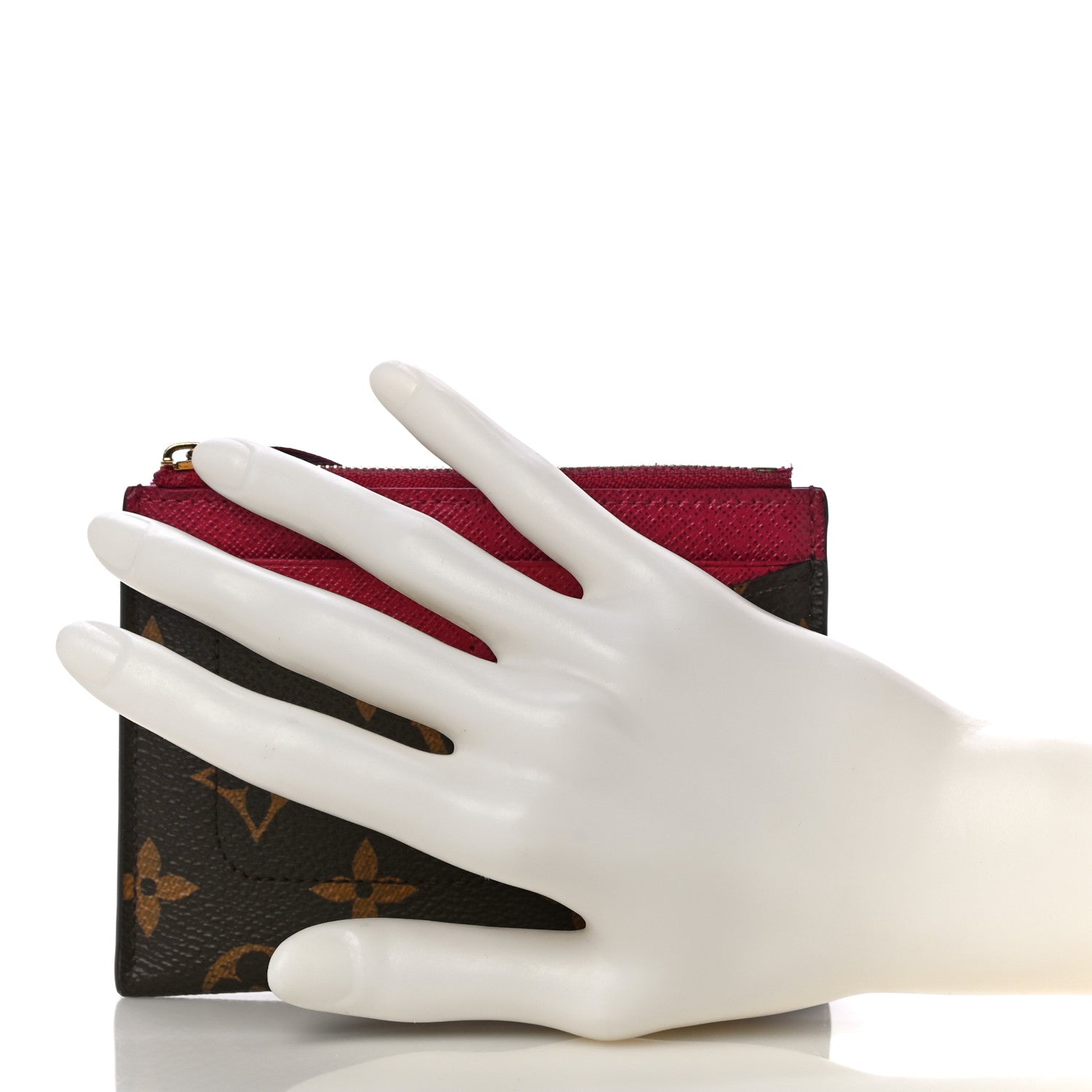 Louis Vuitton Monogram Zipped Card Holder Fuchsia 2 of 13