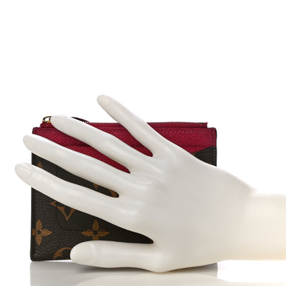 Louis Vuitton Monogram Zipped Card Holder Fuchsia 2 of 13