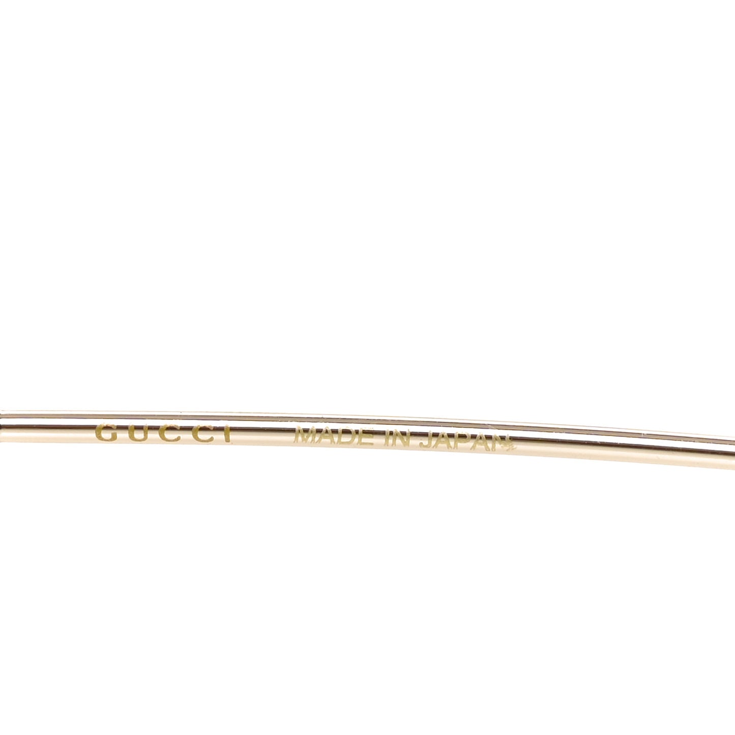 Metal Logo Rectangle Sunglasses GG1808S Gold
