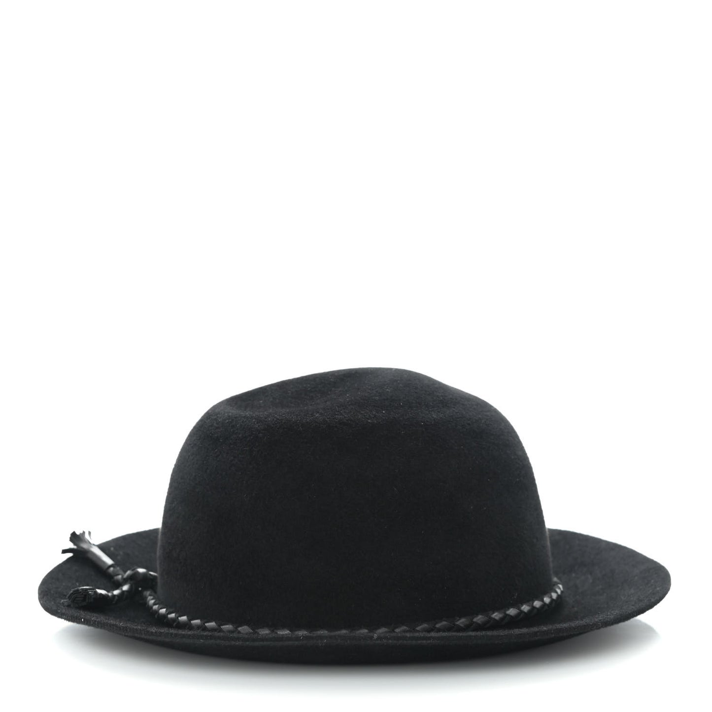Felt Goatskin Lambskin Hat 58 Black