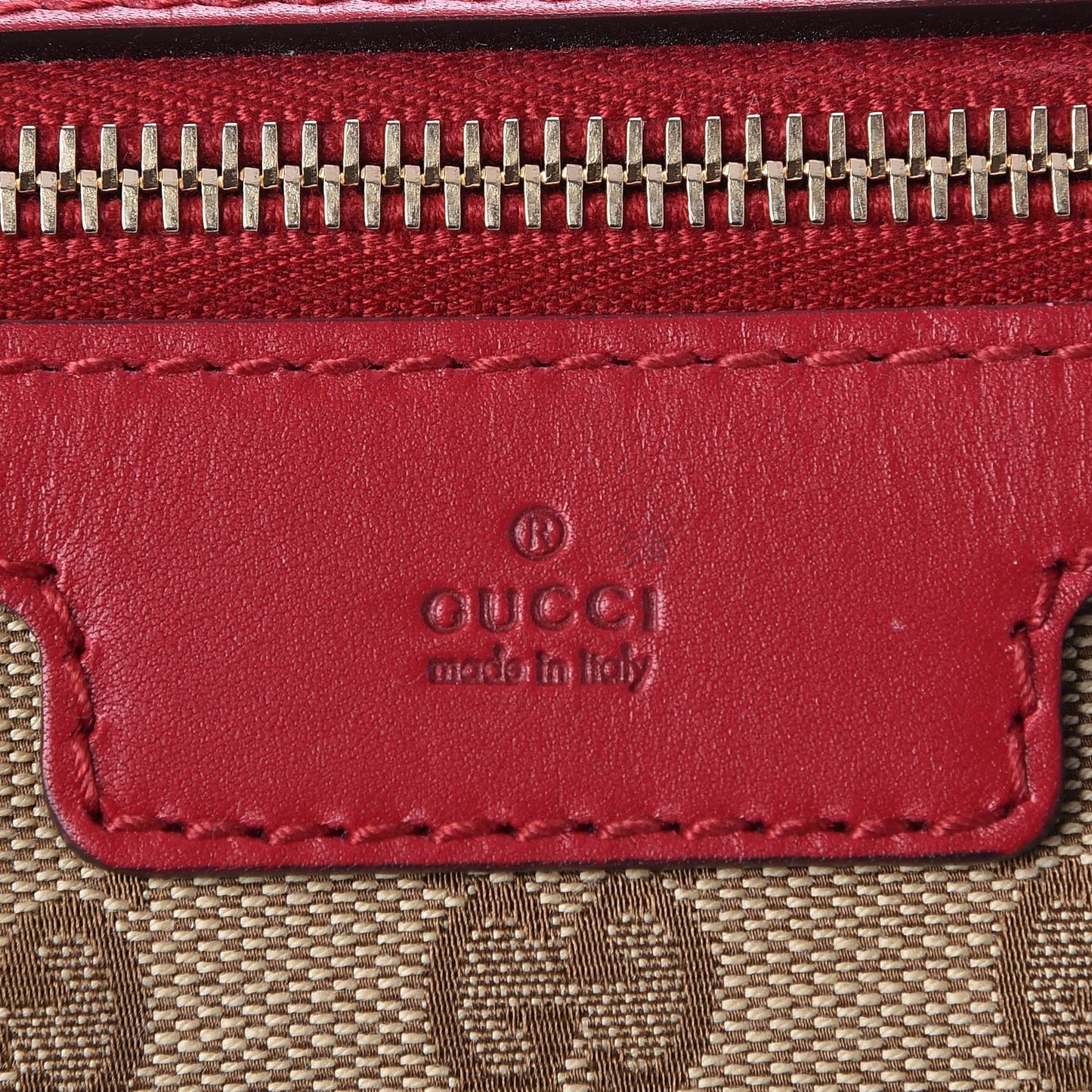 Monogram Medium Joy Boston Beige Red