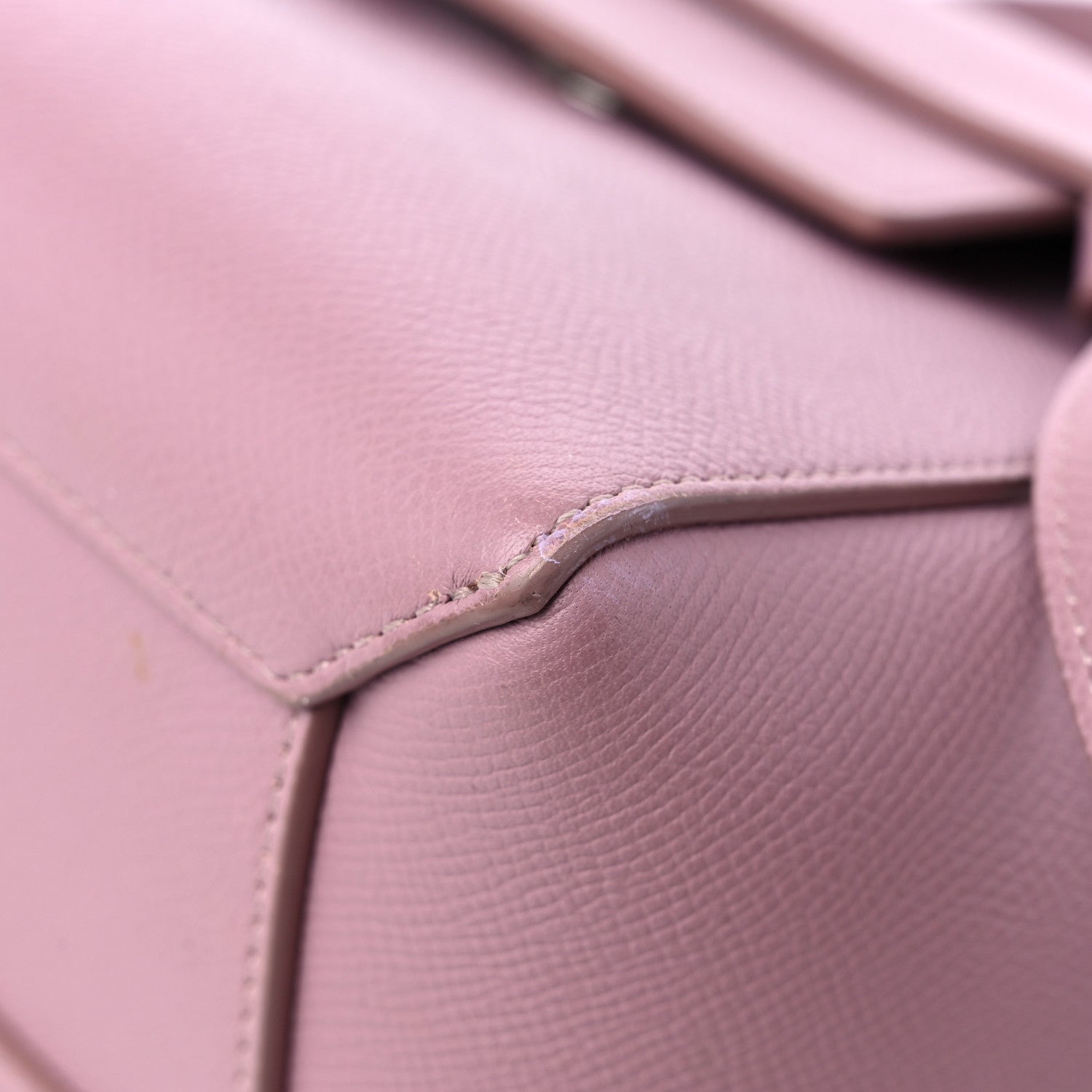 Celine Grained Calfskin Nano Belt Bag Rose Quartz 9 of 14
