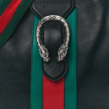 Gucci Calfskin Web Stripe Small Dionysus Hobo Black 9 of 12