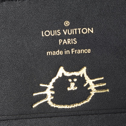 Louis Vuitton Epi Calfskin Grace Catogram Cat Card Holder Orange 4 of 6