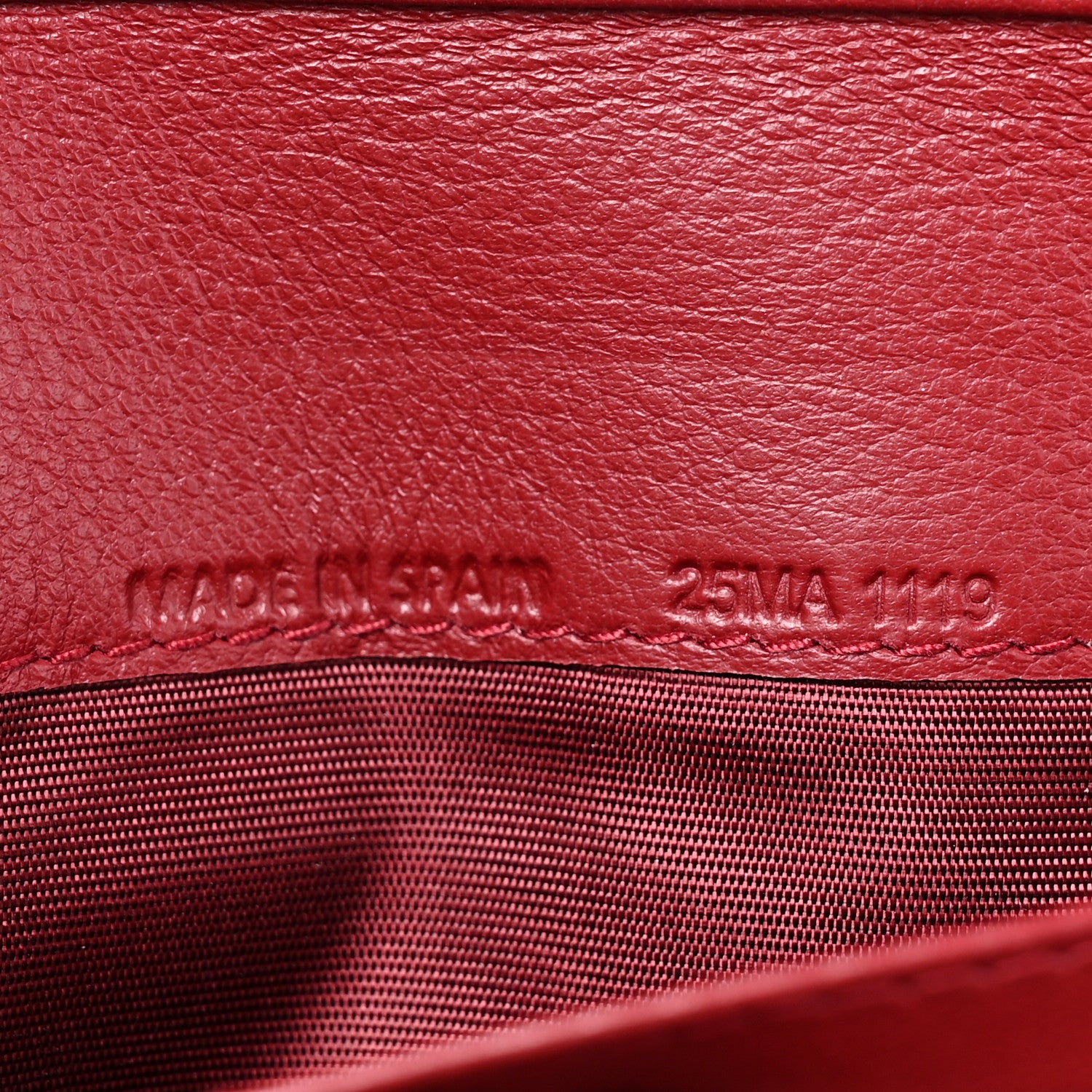Christian Dior Patent Cannage Lady Dior Rendezvous Wallet On Chain Red 8 of 14