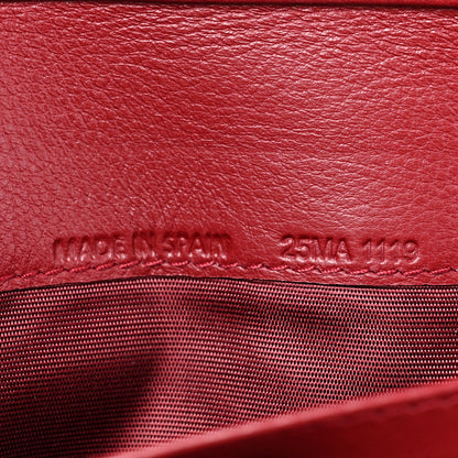 Christian Dior Patent Cannage Lady Dior Rendezvous Wallet On Chain Red 8 of 14